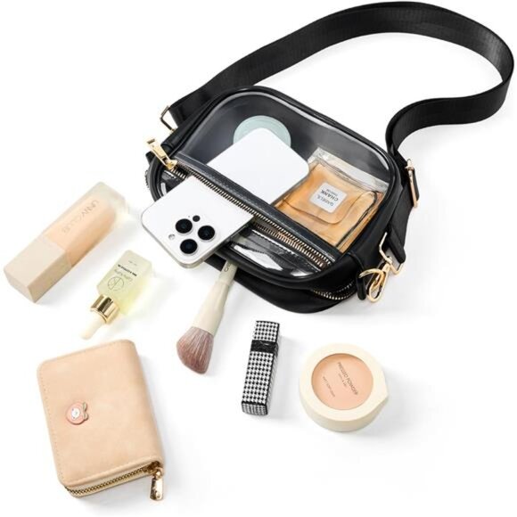 Clear Bag Stadium Approved Crossbody Purse Adjustable Shoulder Bag for Concerts - Picture 5 of 7